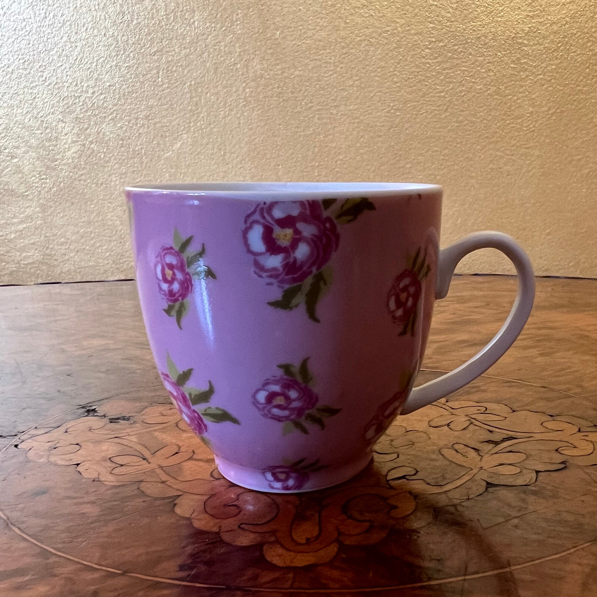 Pink Floral Tea Cup