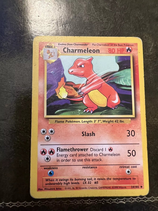 Pokemon Card Charmeleon Uncommon 1990s