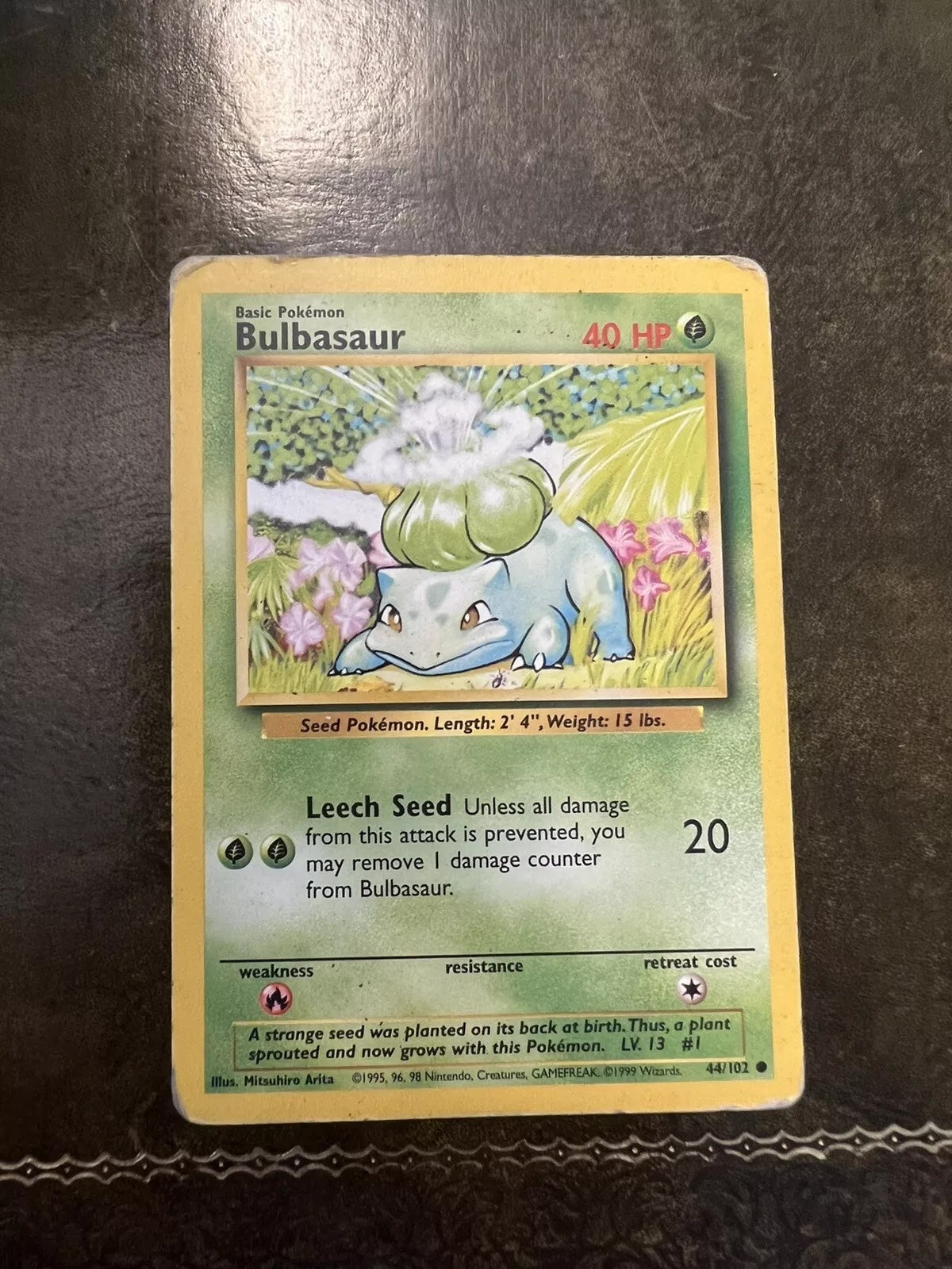 Pokemon Card Bulbasaur 1990s Common