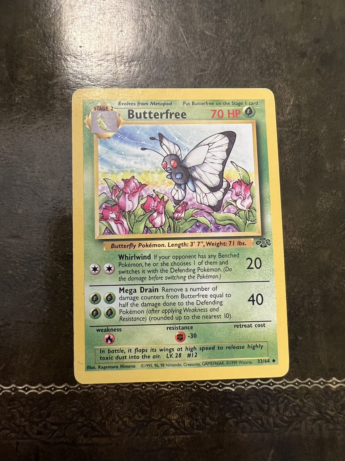 Pokemon Card Butterfree 1990s Uncommon