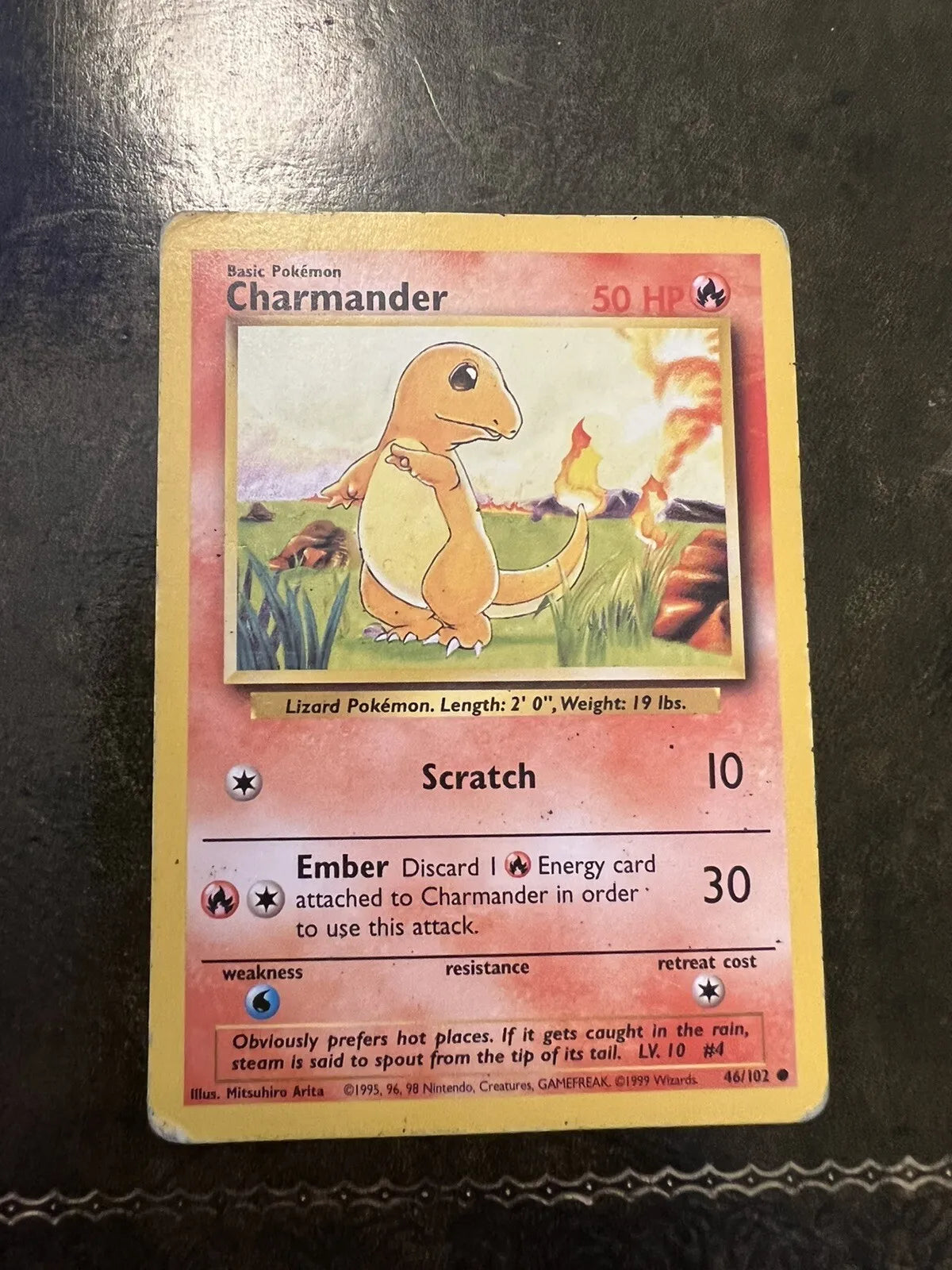 Pokemon Card Charmander 1990s Common