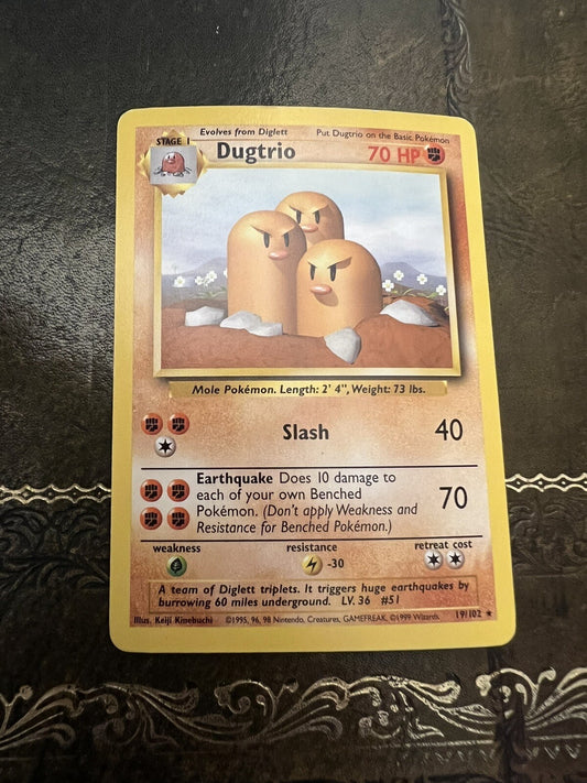 Pokemon Card Dugtrio 1990s Rare