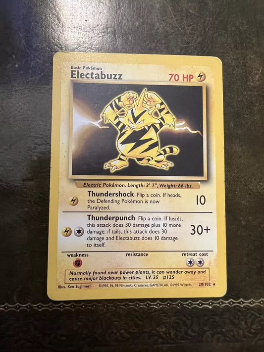Pokemon Card Elextabuzz Rare 1990s