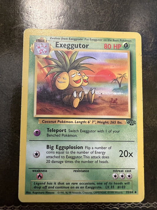 Pokemon Card Exeggutor Uncommon 1990s