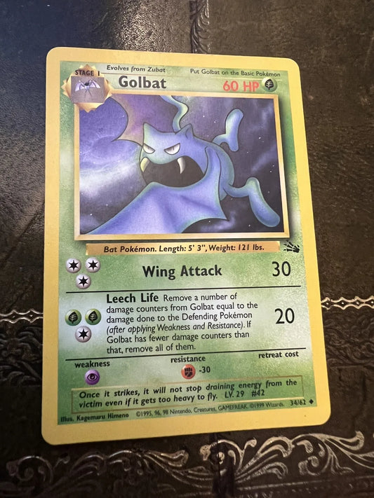 Pokemon Card Golbat 1990s Uncommon