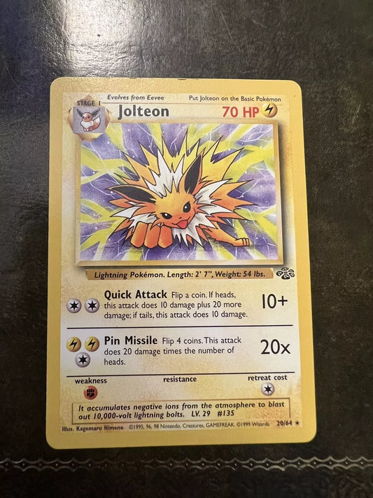 Pokemon Card Jolteon 1990s Rare