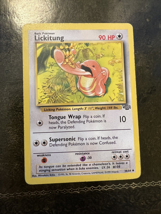 Pokemon Card Lickitung 1990s Uncommon