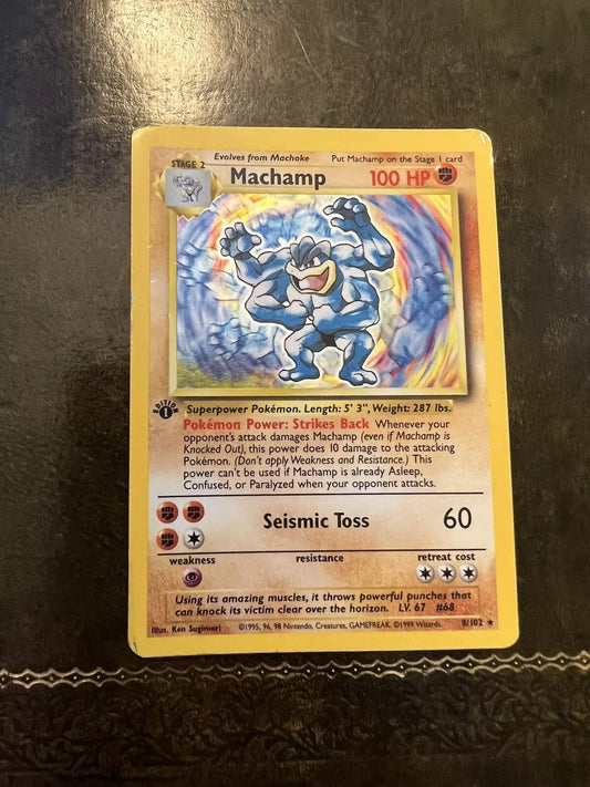 Pokemon Card Machamp 1990s Rare