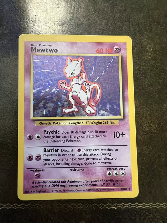 Pokemon Card Mewtwo 1990s Rare