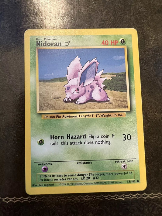 Pokemon Card Nidoran 1990s Common