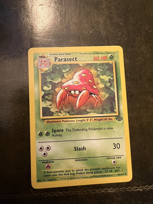 Pokemon Card Parasect 1990s Uncommon