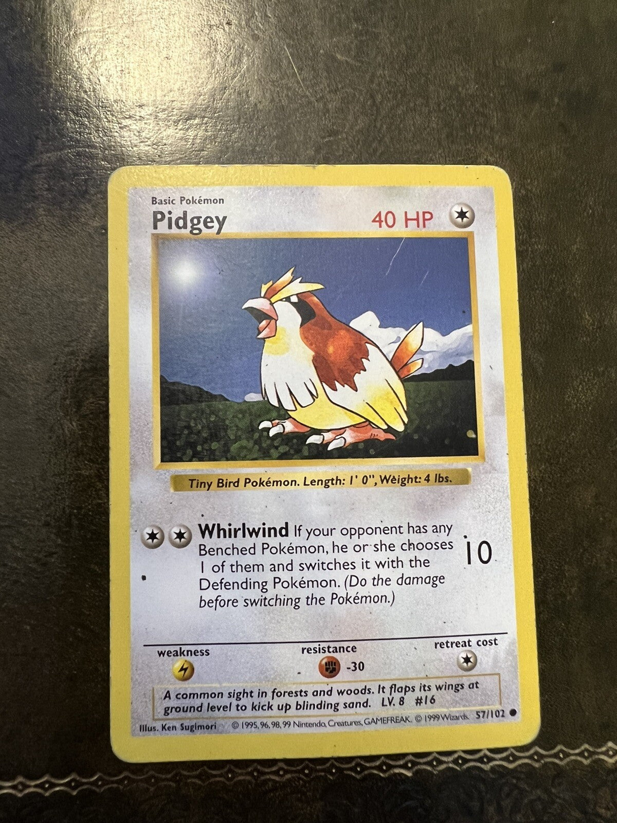 Pokemon Card Pidgey Common 1990s