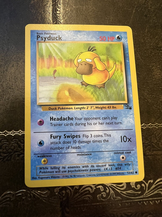 Pokemon Card Psyduck Common 1990s