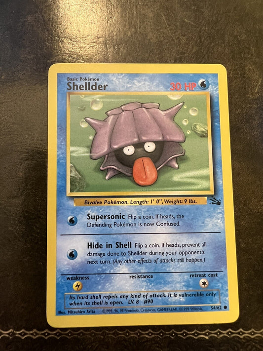 Pokemon Card Shellder Common 1990s