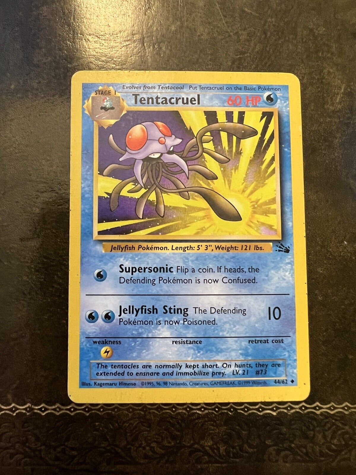Pokemon Card Tentacruel Uncommon 1990s