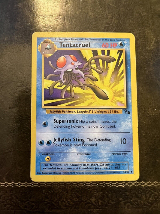 Pokemon Card Tentacruel Uncommon 1990s
