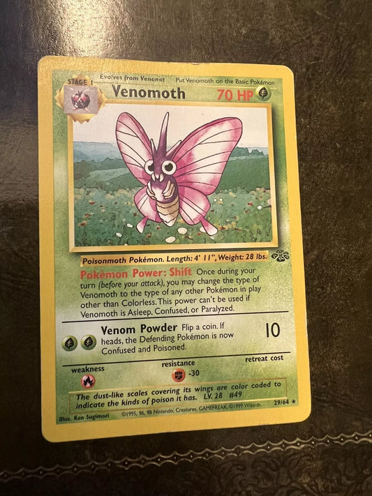 Pokemon Card Venomoth 1990s Rare