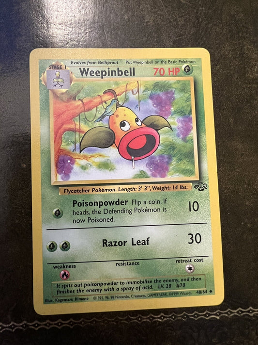 Pokemon Card Weepinbell 1990s Uncommon