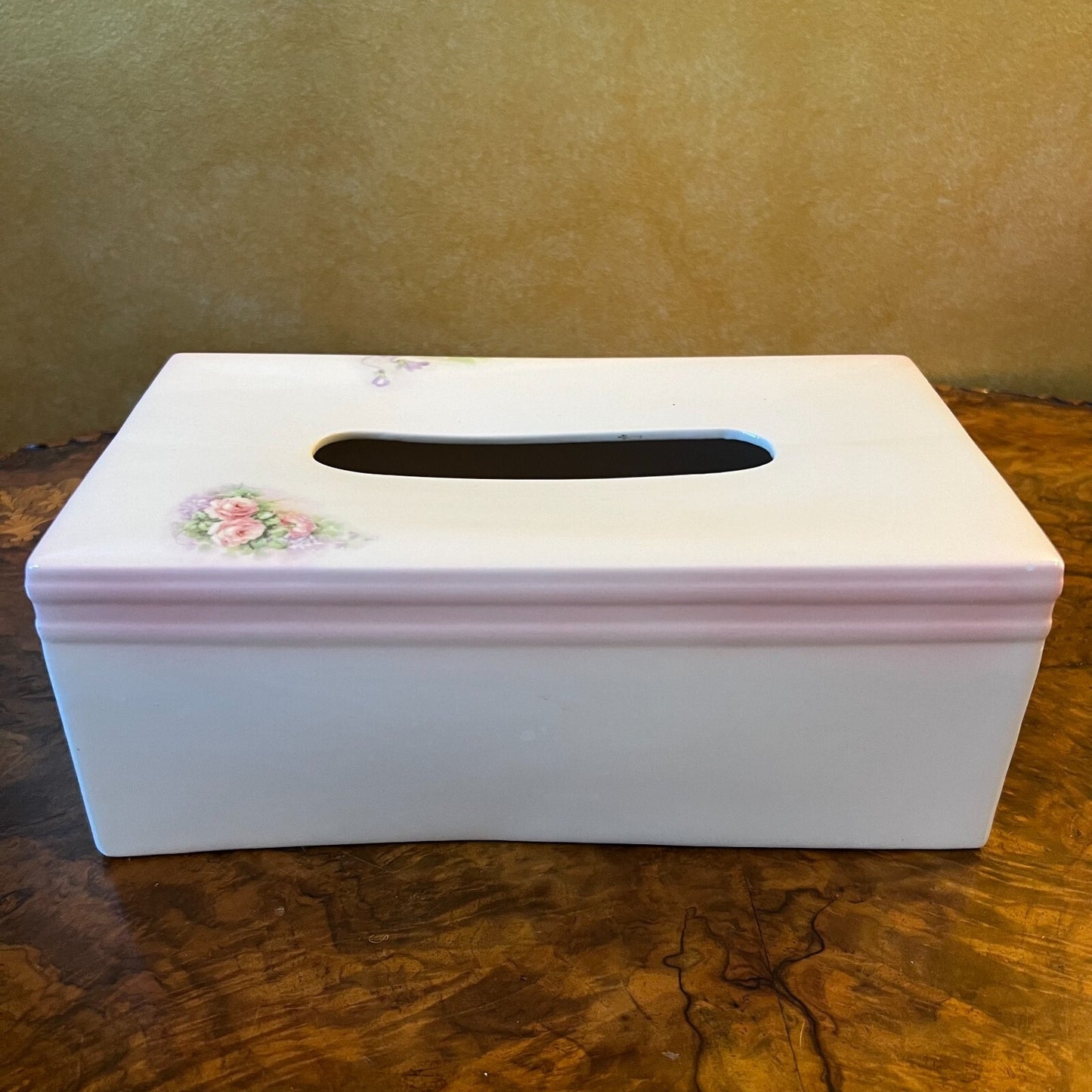 Porcelain Hand Made Tissue Box
