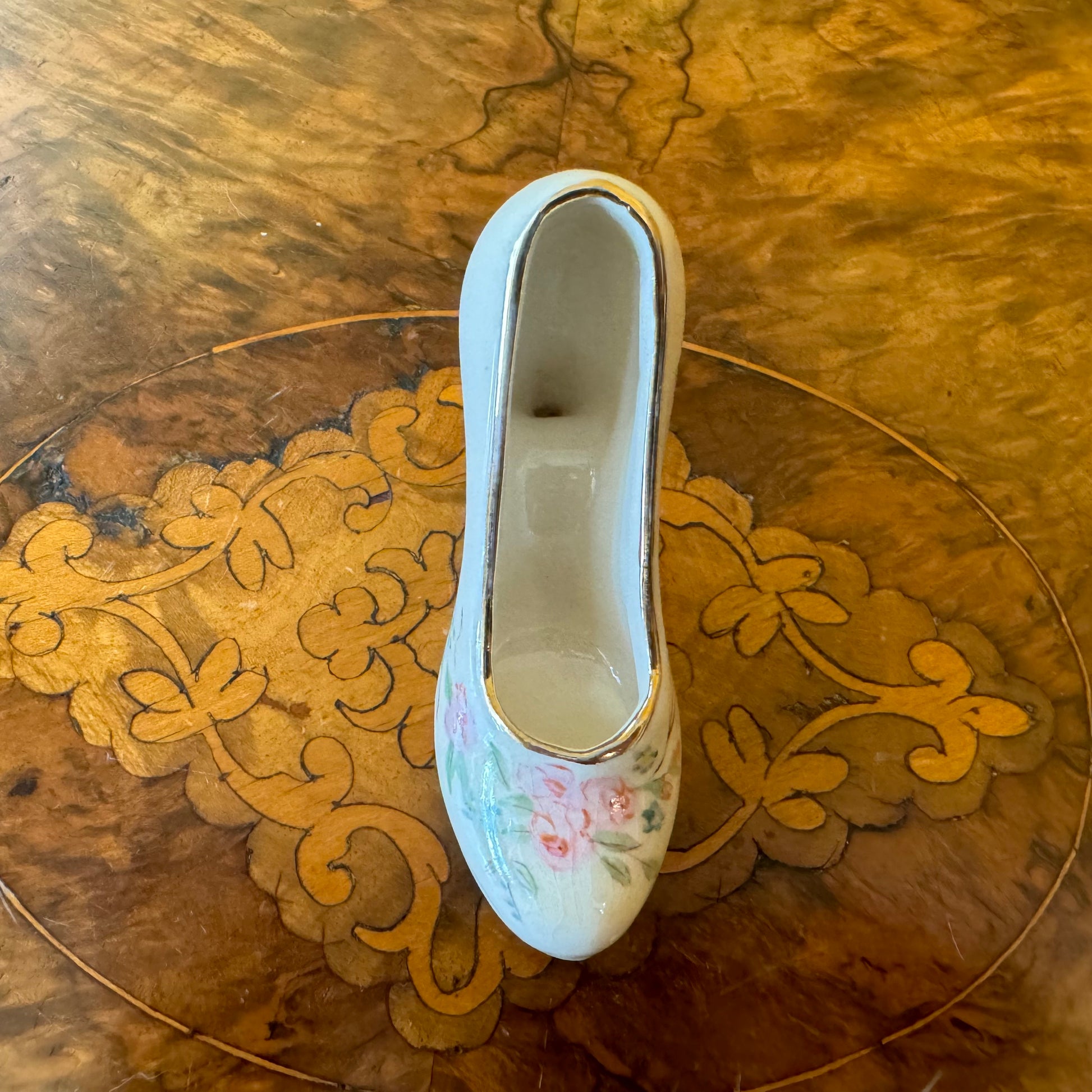 Porcelain High Heel Shoe Ornament