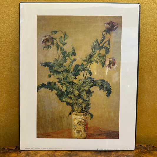 Purple Poppies Claude Monet Print