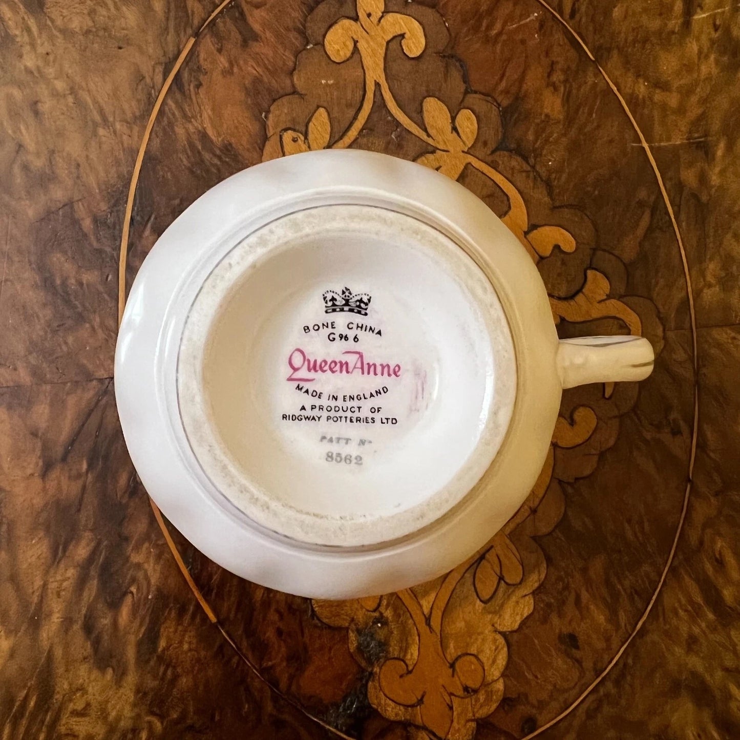 Queen Anne Apricot Floral Tea