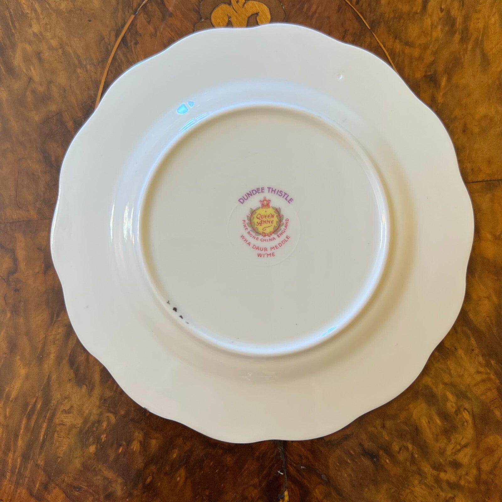 Queen Anne Dundee Thistle Tea Side Plate