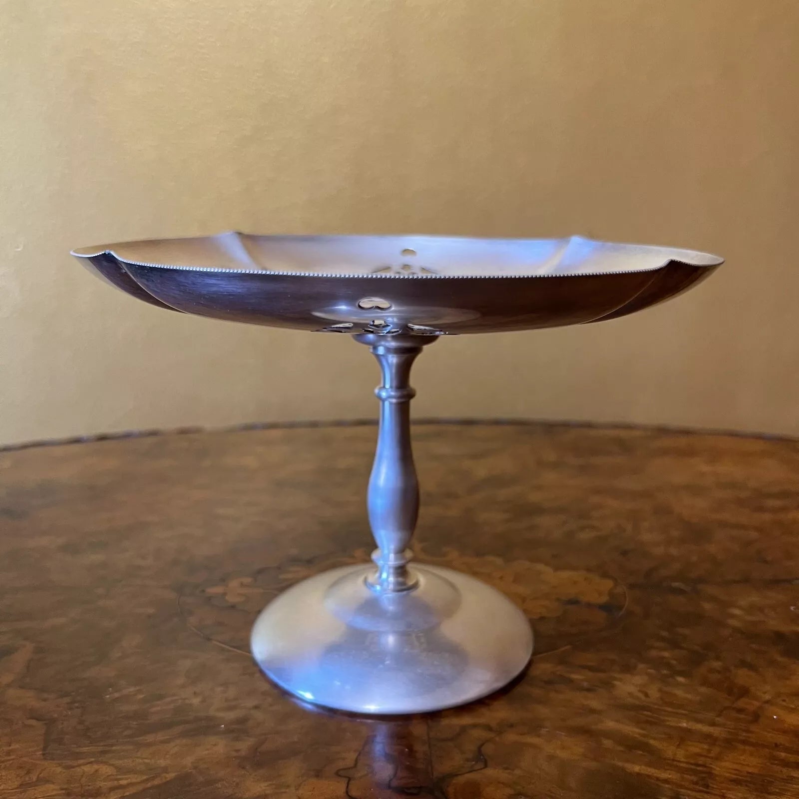 Renown Silver Plated Platter On Stand