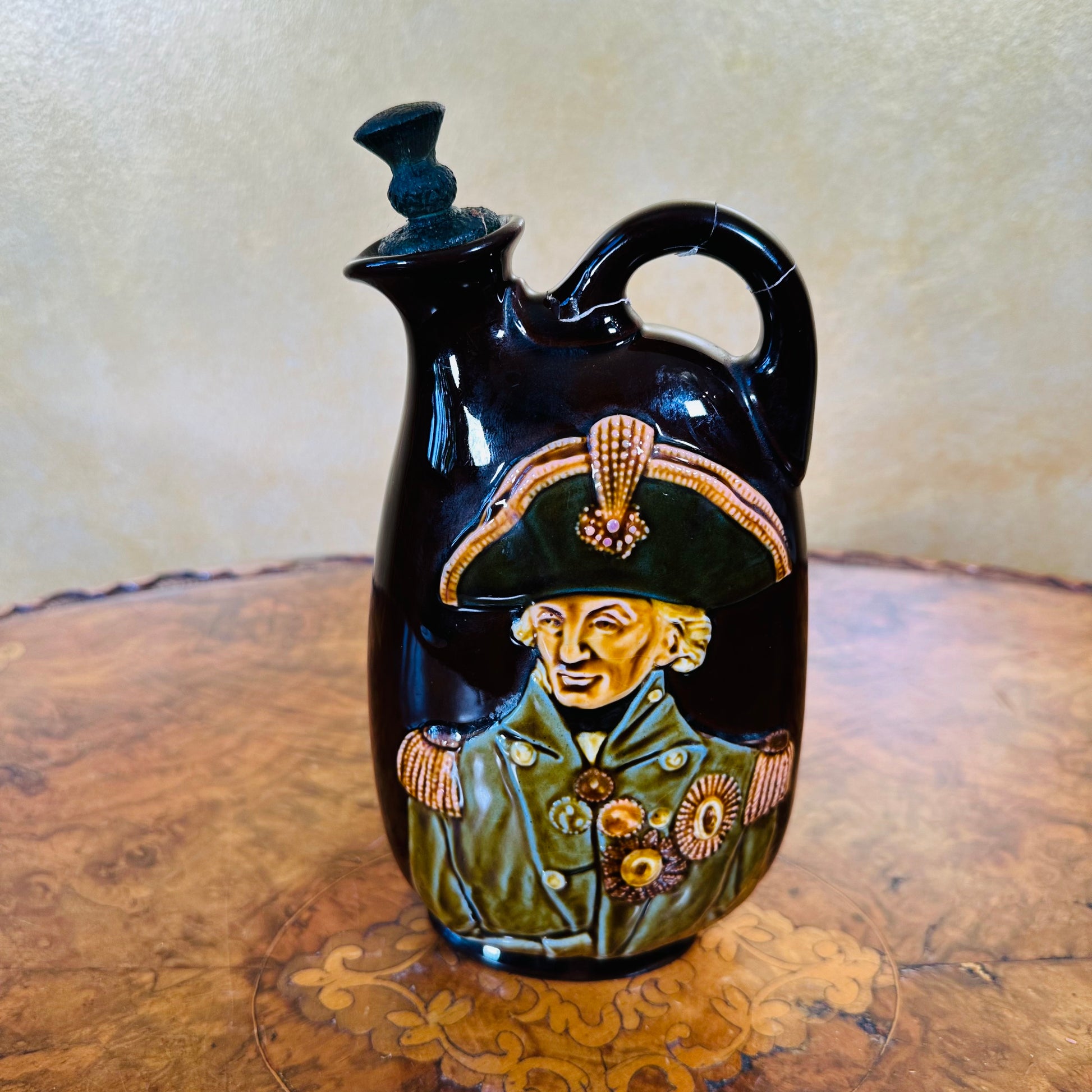 Royal Doulton Kingsware Dewar's Whisky Nelson Flask