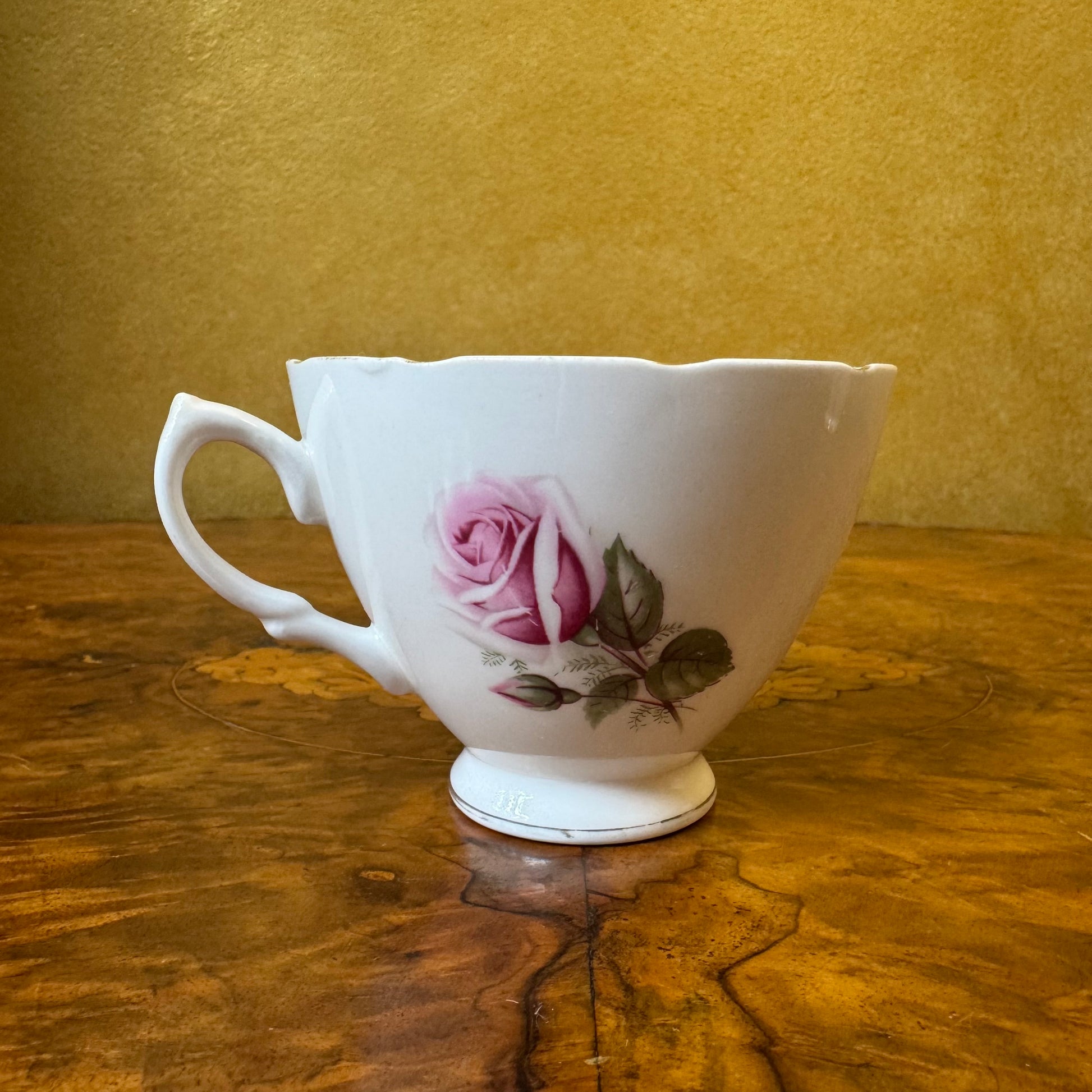 Royal Vale Pink Rose Print Tea Cup