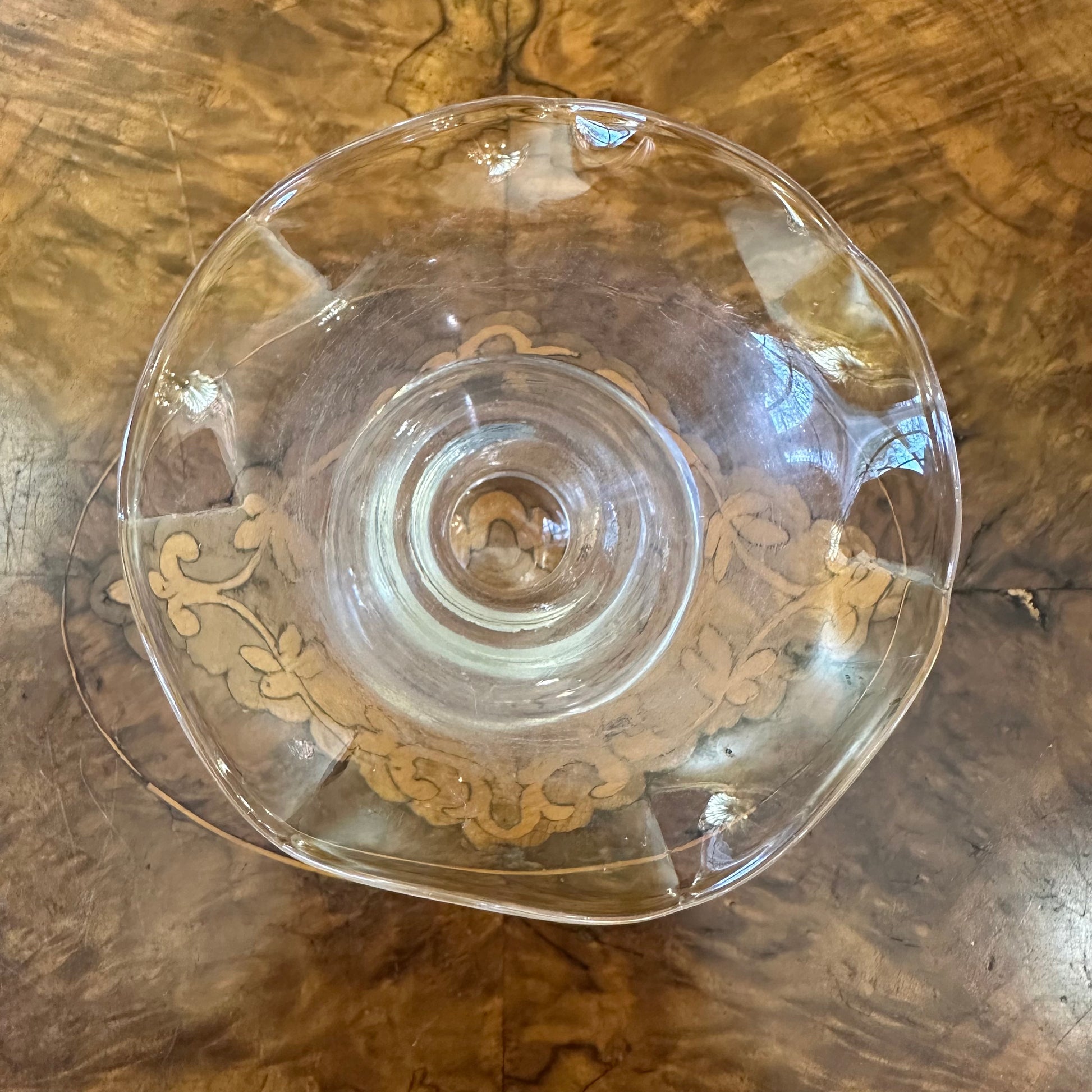 Ruffled Glass Vase