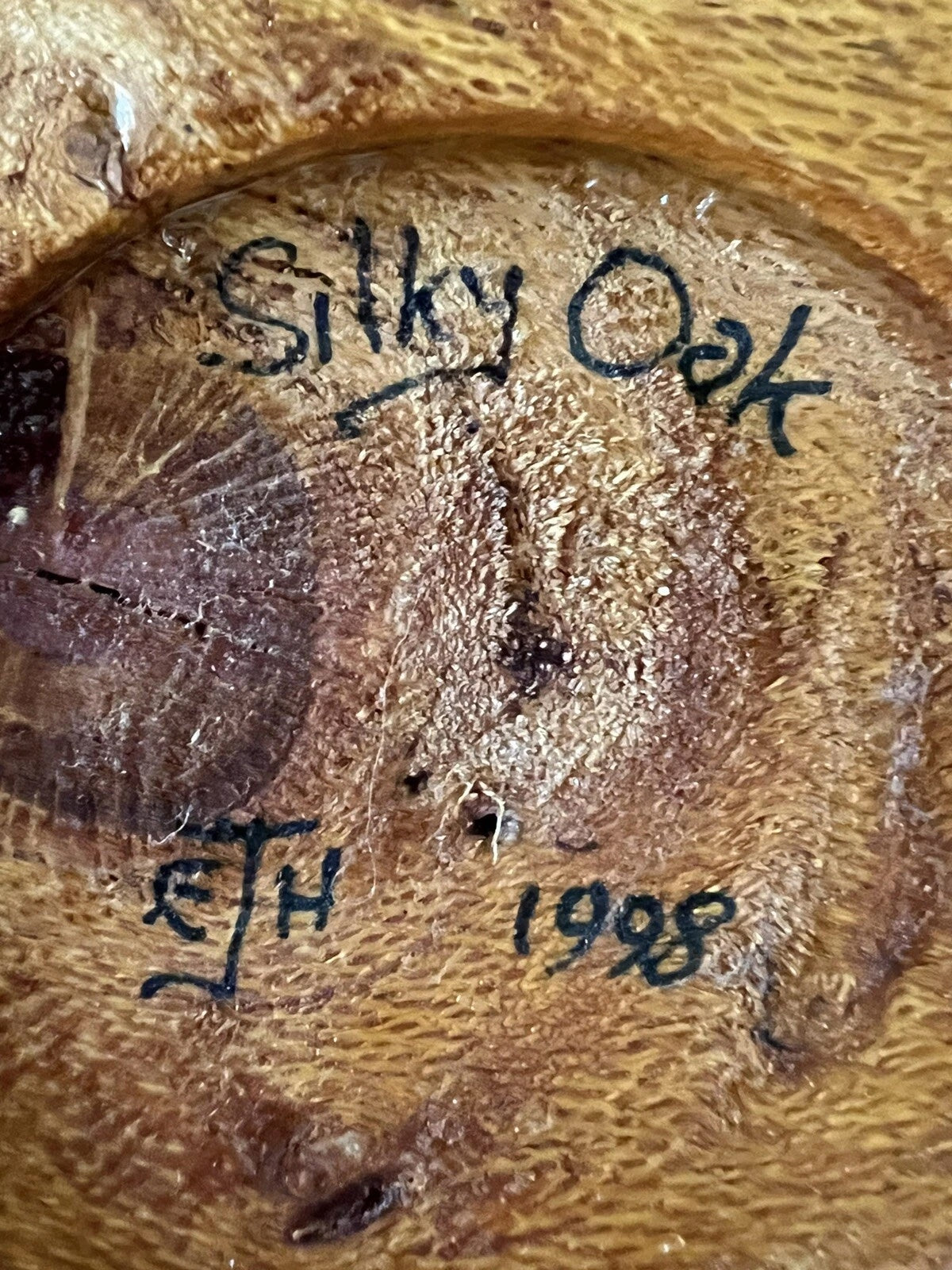 Silky Oak Display Bowl EJH 1998