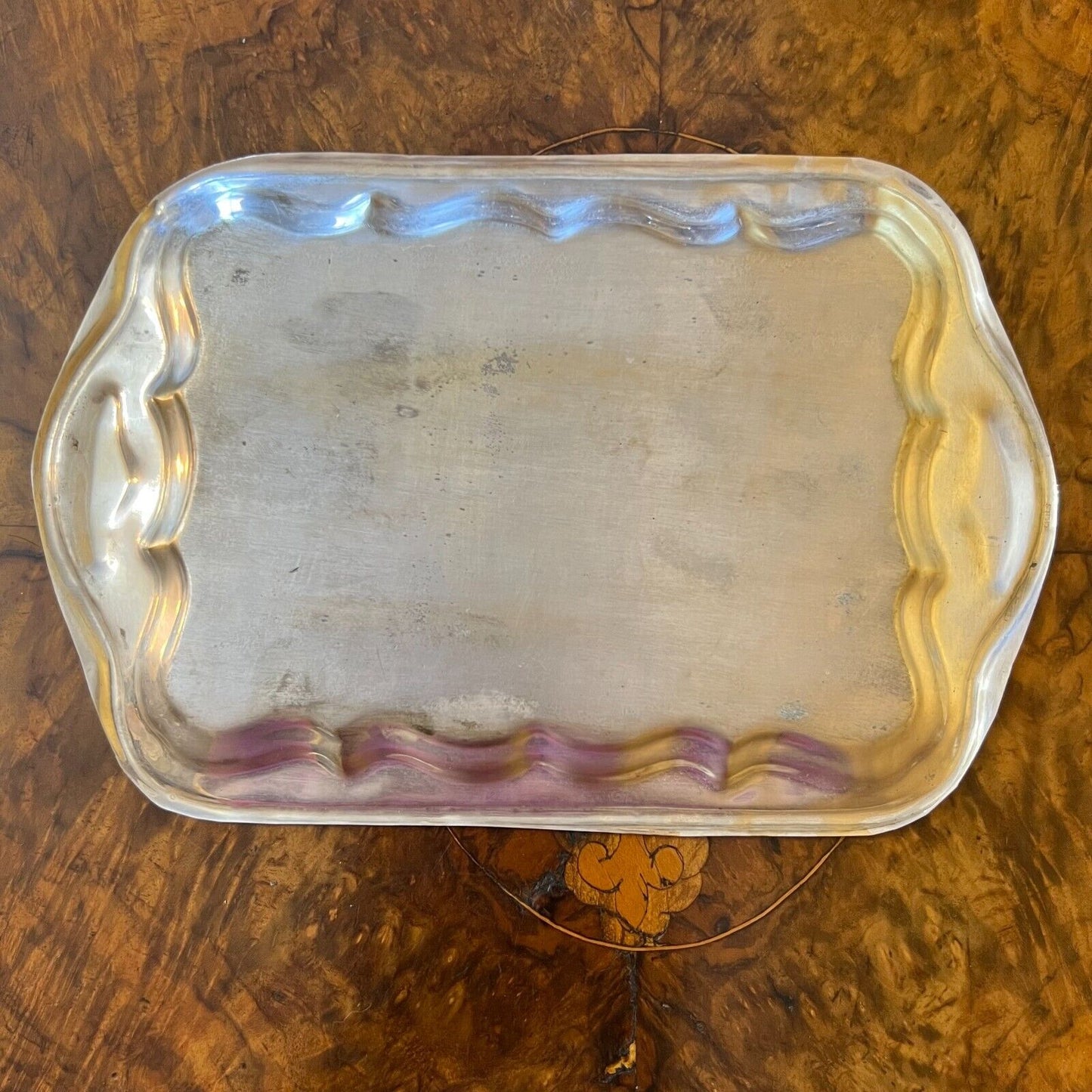 Silver Plated Port Glasses  Small Tray