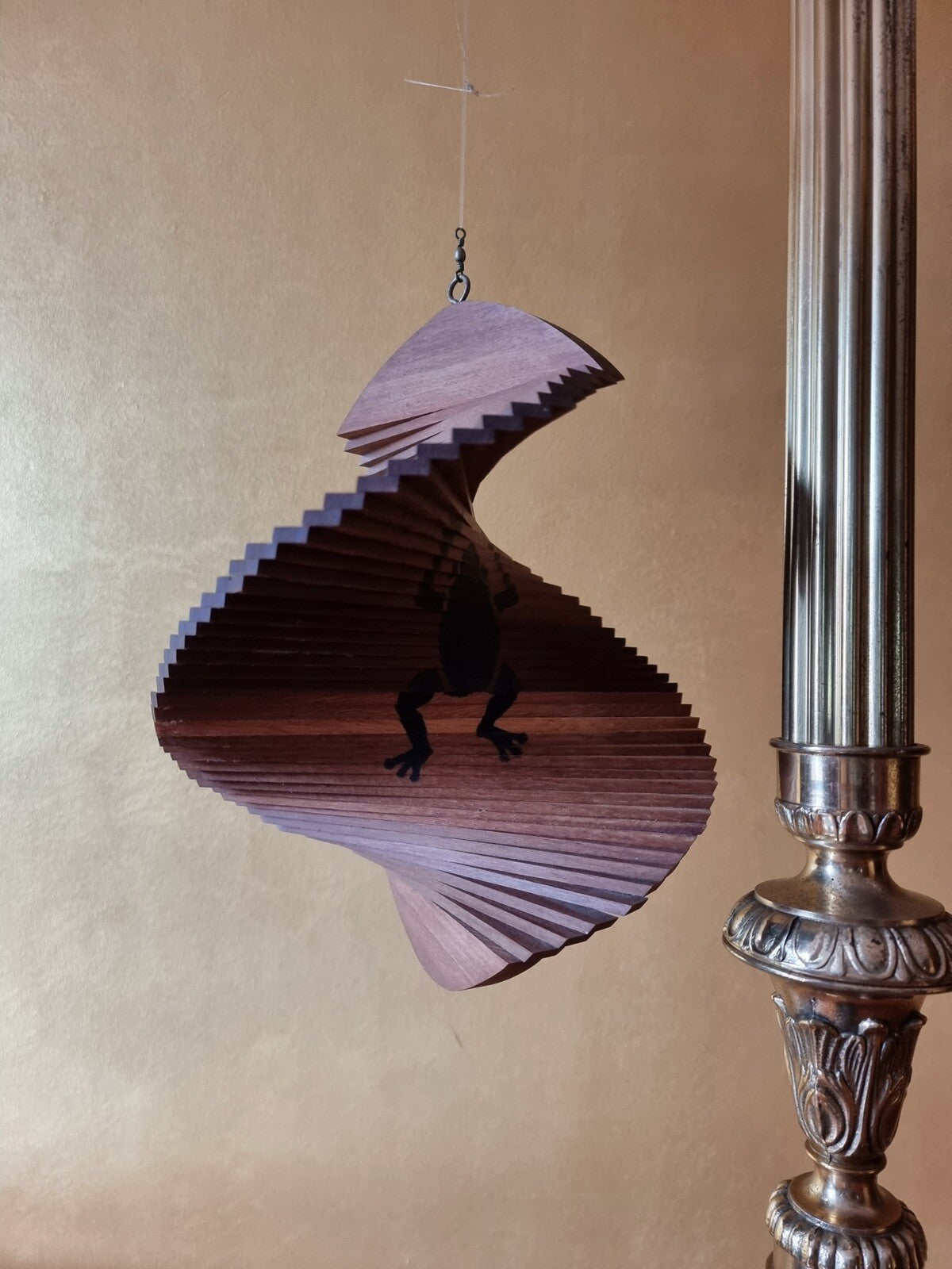 Spiral Hanging Frog Print Ornament