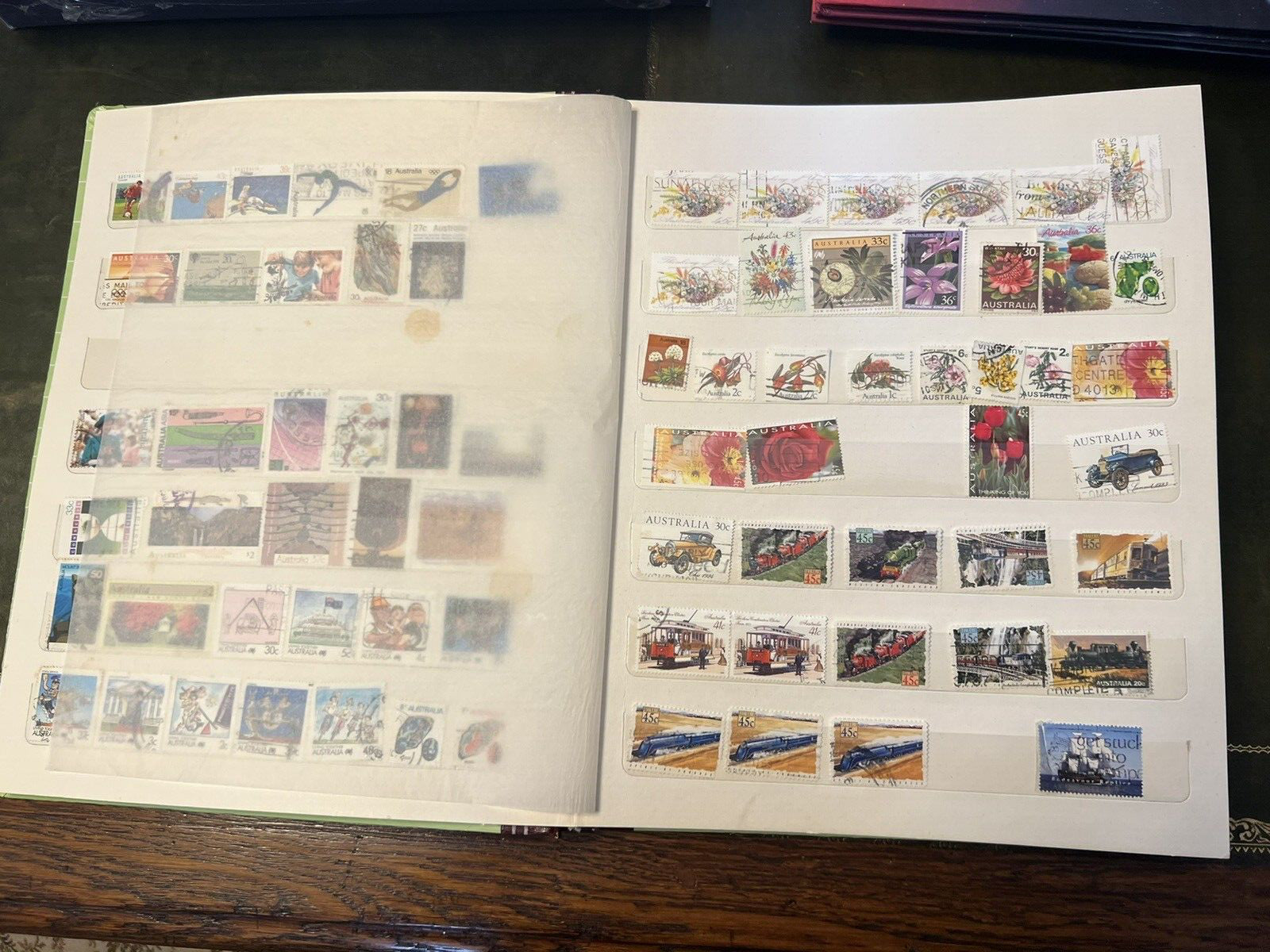 Stamp Collection Book 10 pages of stamps