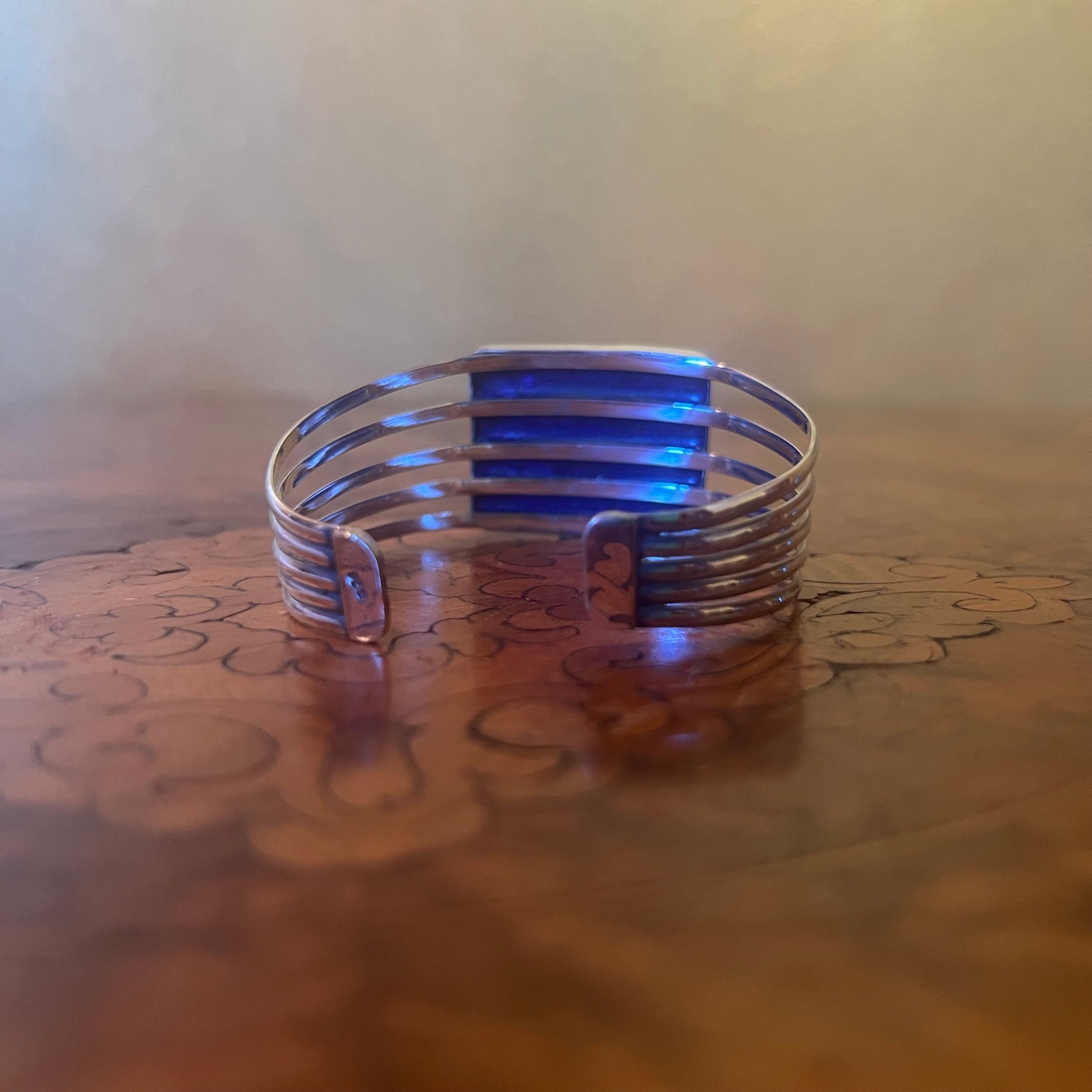 Sterling Silver Purple Costume Cuff