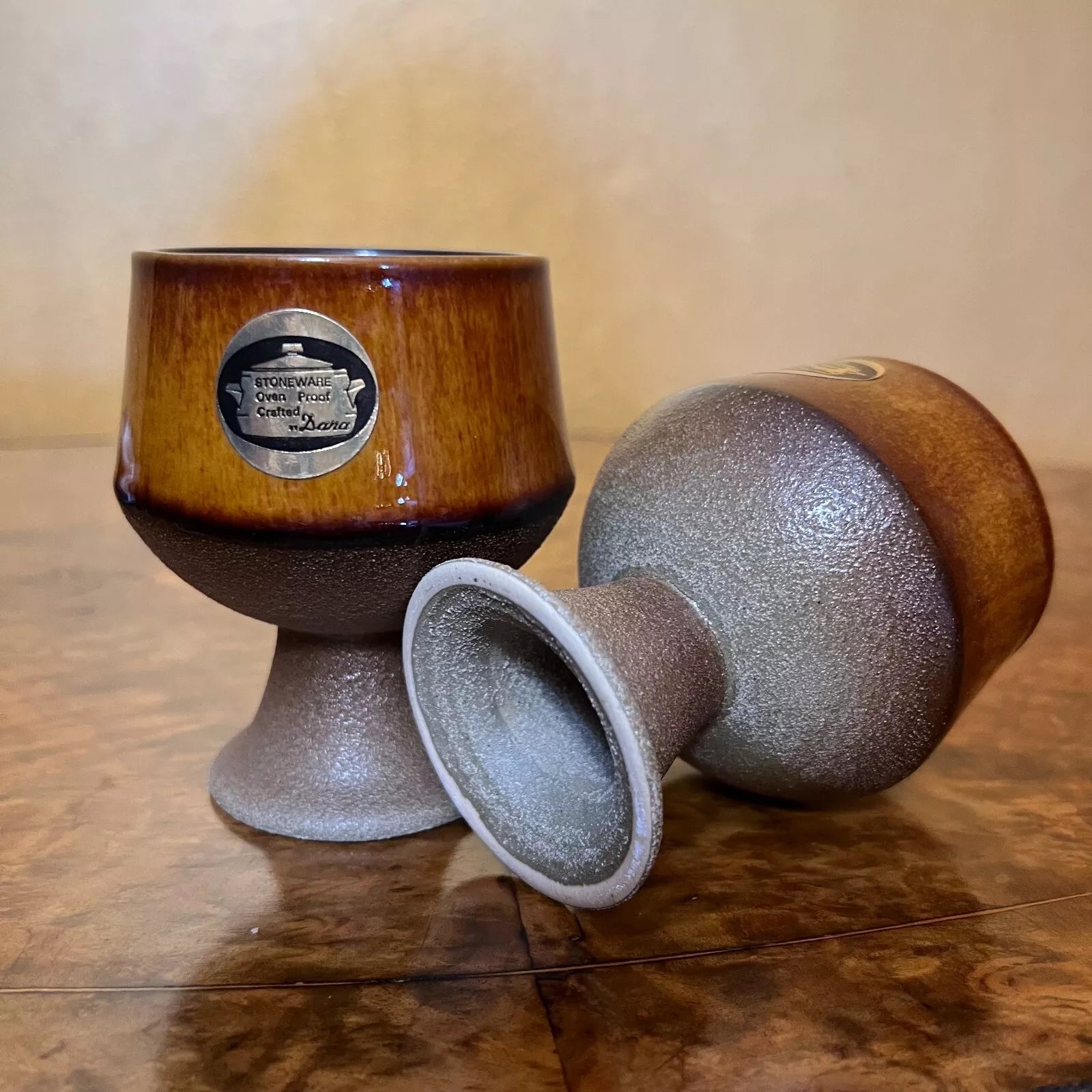 Stoneware Oven Proof Crafted By Dana Two Cups