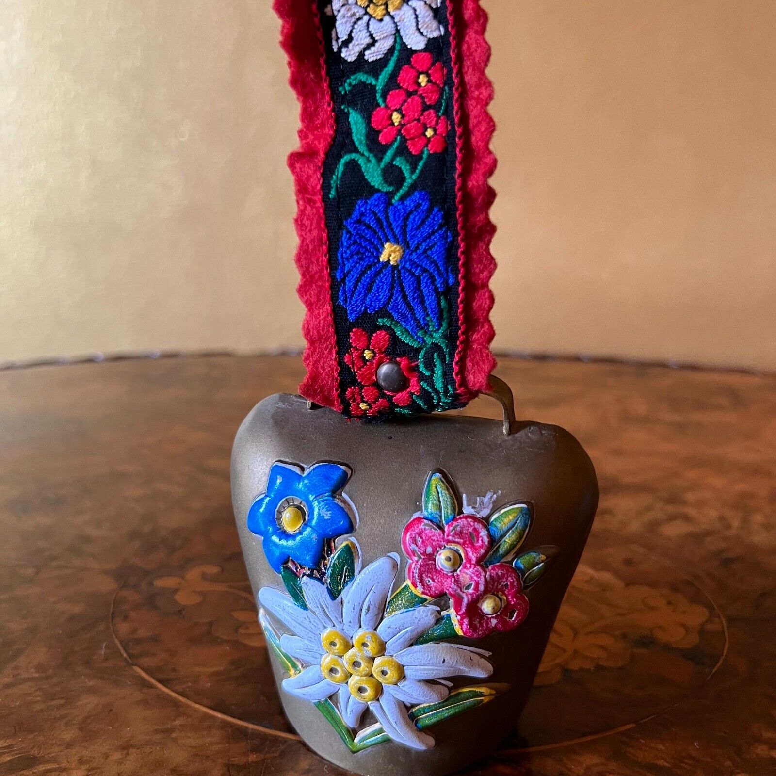 Swiss Hand Painted Cow Bell
