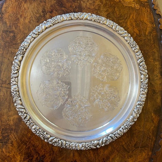 Tudor Plate Reproduction Silver Plate Tray