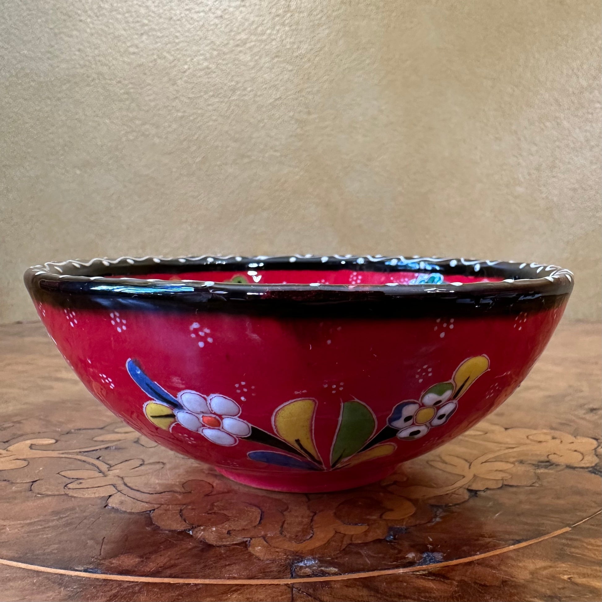 Turkish Pottery Hand Made Colourful Small Bowl