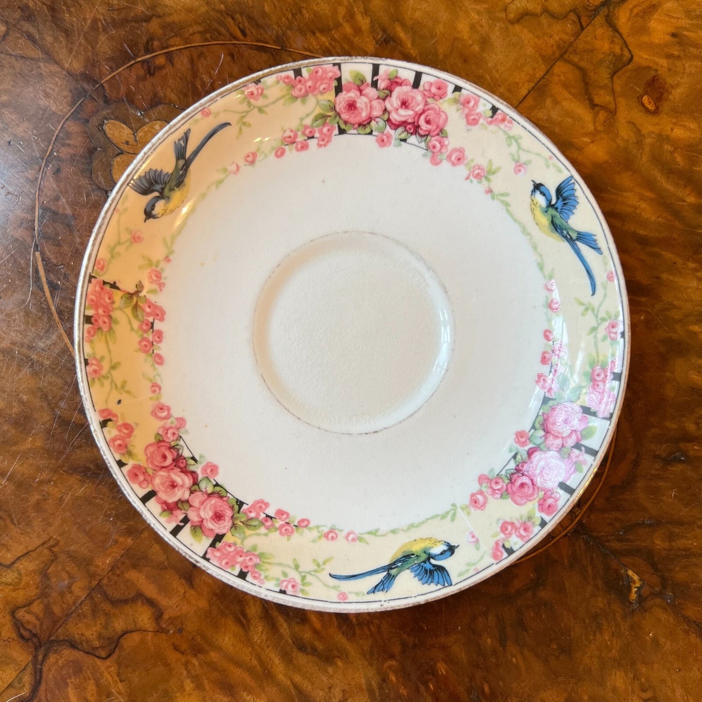 Tuscan Bird Print Saucer