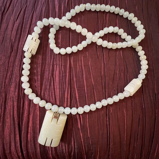 Vintage Light Jade Necklace