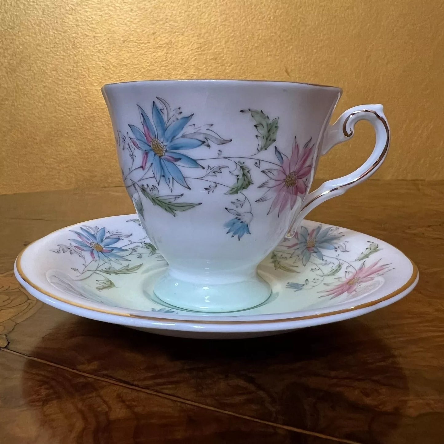 Vintage 1960s Royal Grafton Summer_s Day Small Tea Cup Set