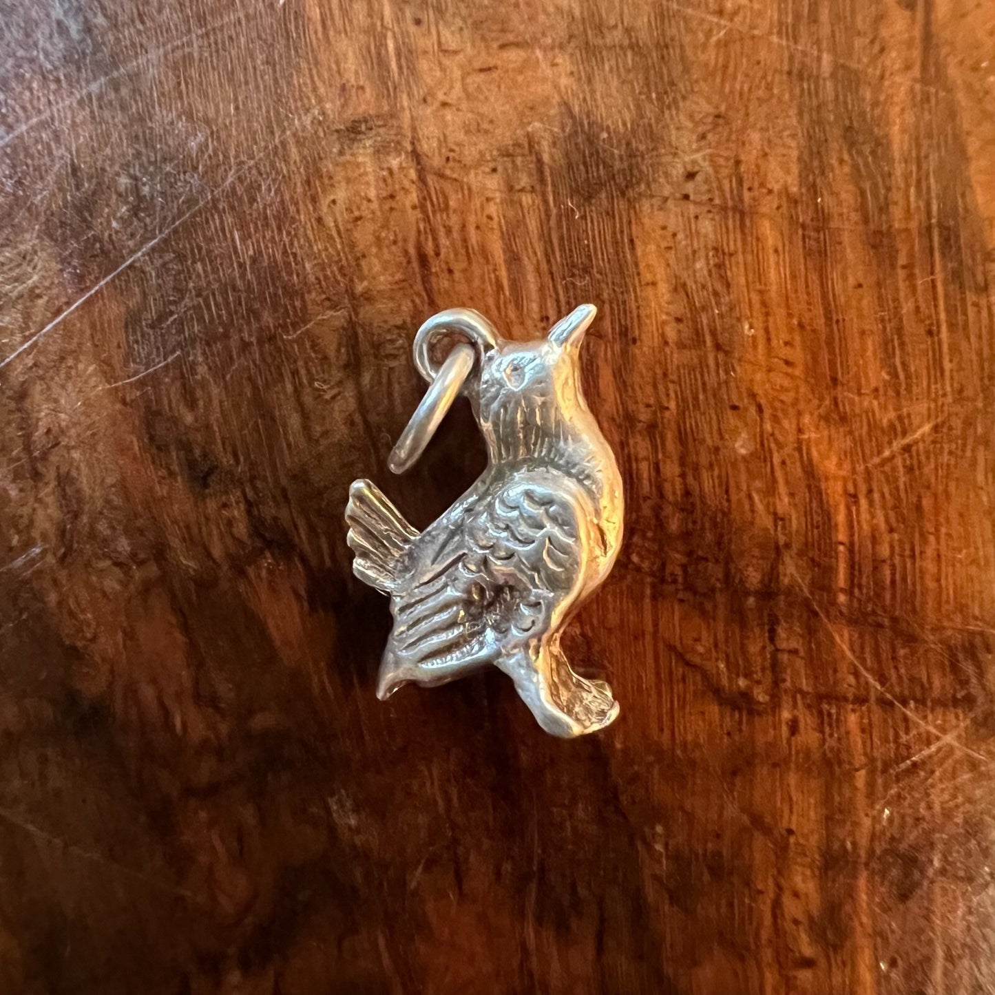 Vintage Bird Charm Pendant