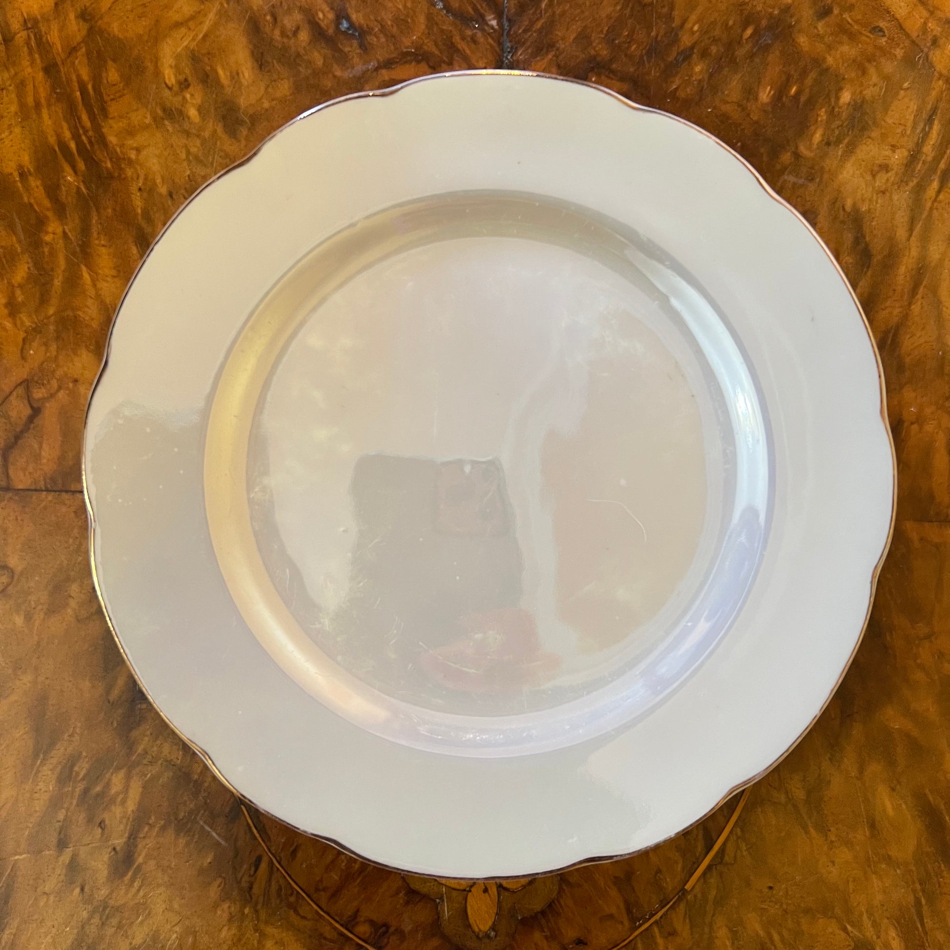 Vintage Blue Grey Pearl Like Side Plate