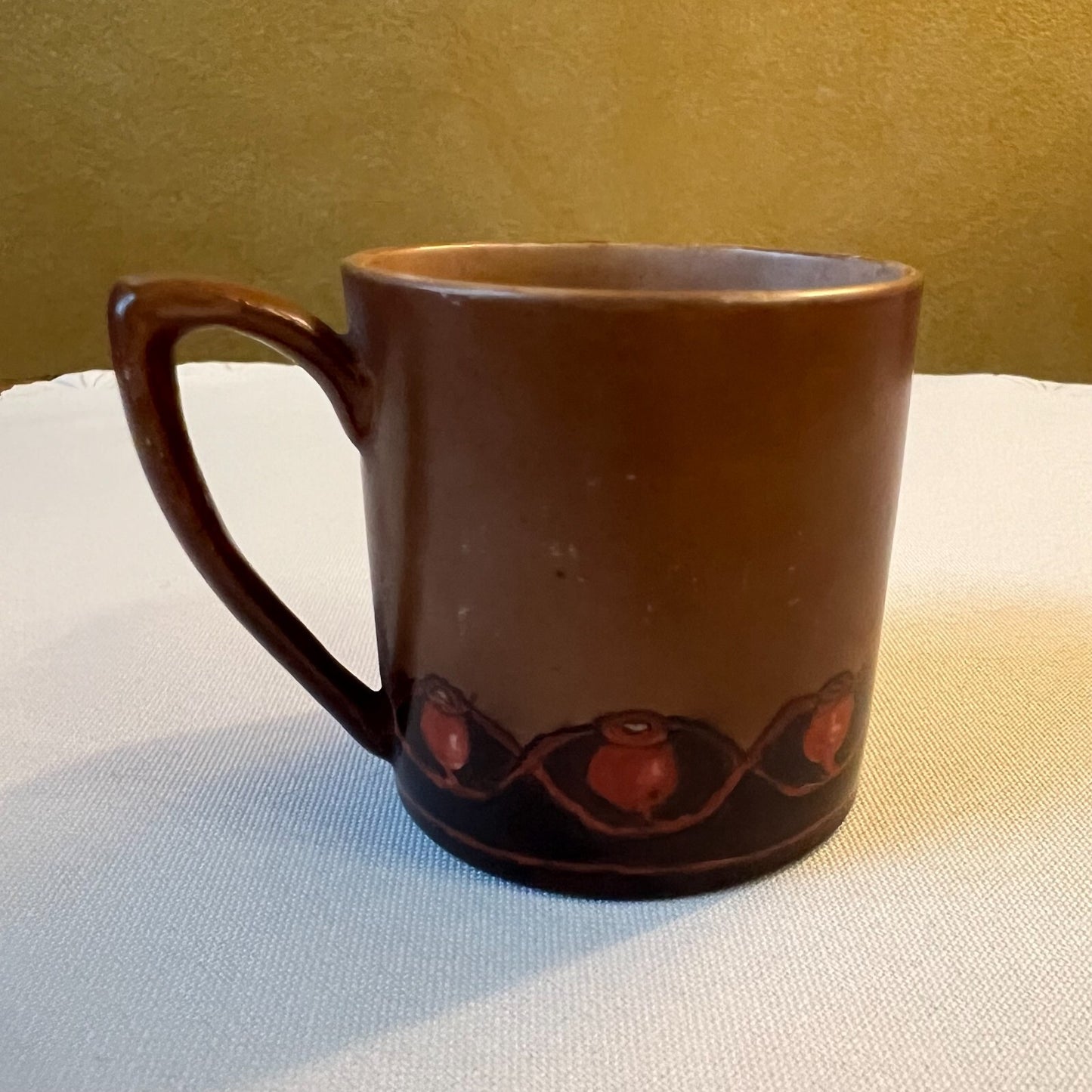 Vintage Brown Demitasse Coffee