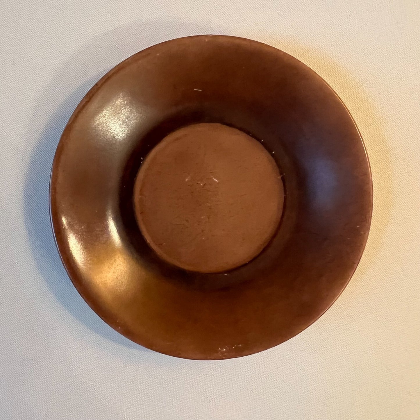 Vintage Brown Demitasse Coffee Cup Saucer