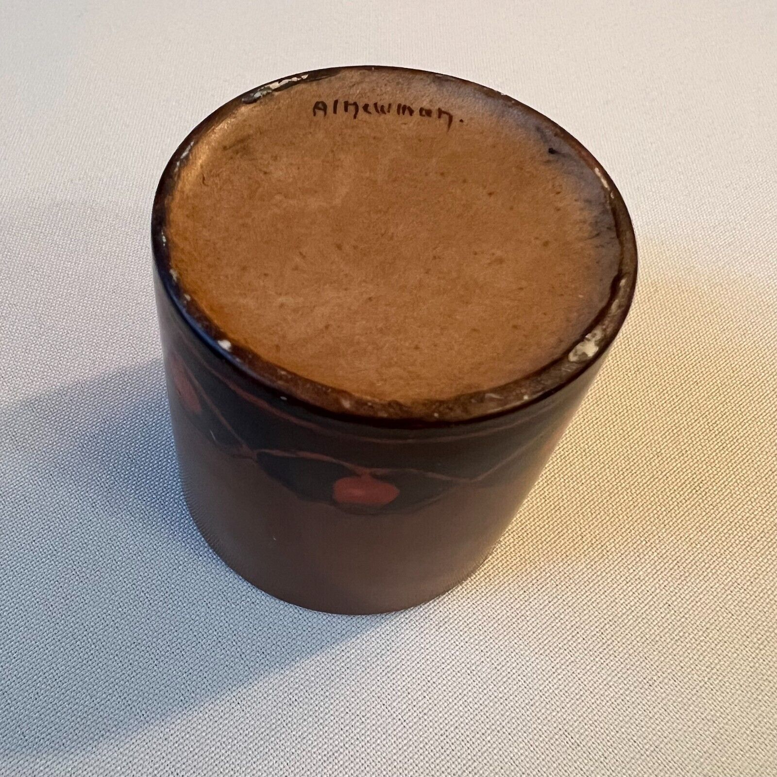 Vintage Brown Demitasse Coffee Cup Se