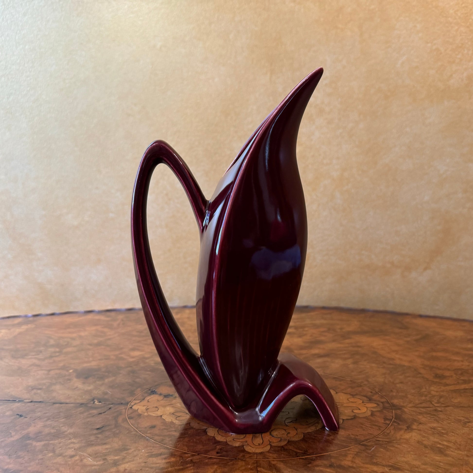 Vintage Burgundy Vase