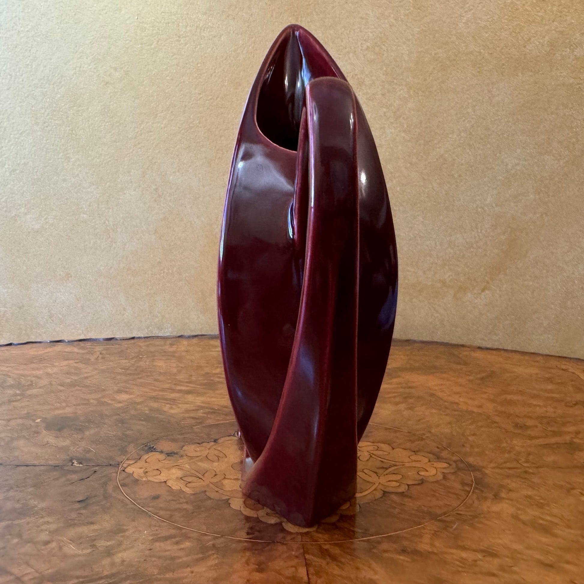 Vintage Burgundy Vase Or Jug